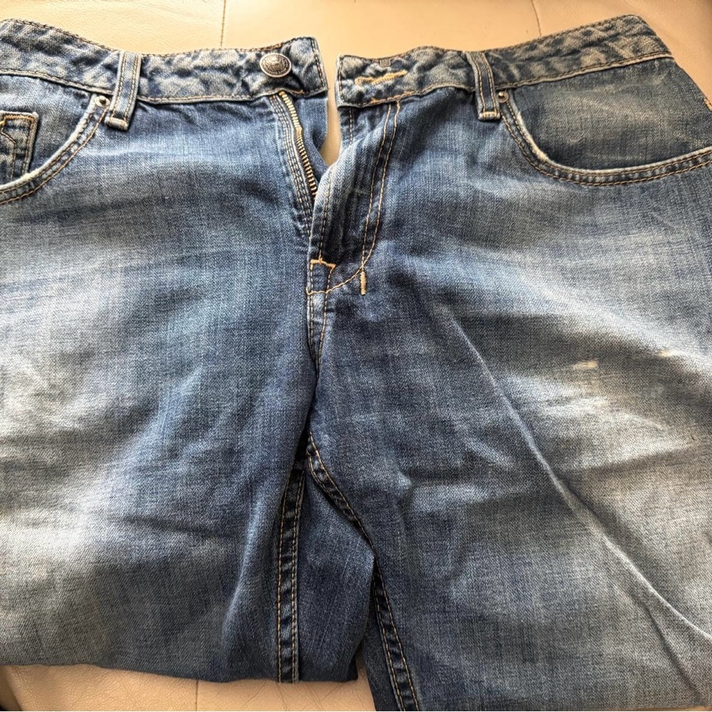Preowned Men's Buffalo Six Basic Slim Straight Blue Jeans Sz 36/32